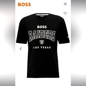 BOSS X NFL Las Vegas Raiders T-Shirts In Black